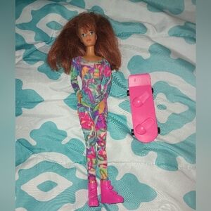 Vintage 1994 Hot Skatin Barbie Midge Doll